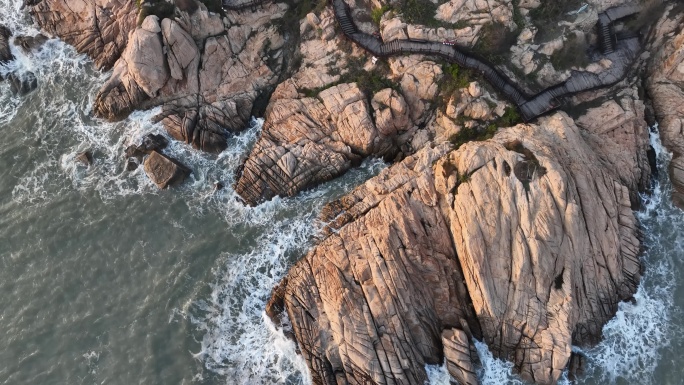 原创 福建漳州东山岛风动石景区海岸线风光