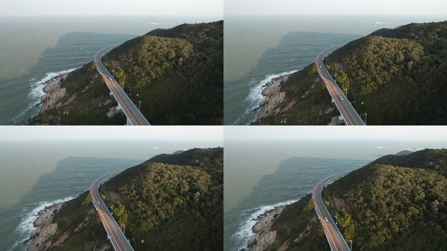 原创 福建漳州东山岛苏峰山沿海公路航拍