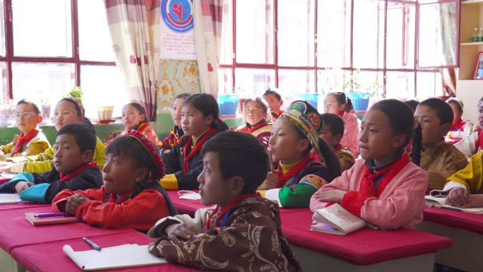藏族小学生  扶贫 支教 西部地区学校