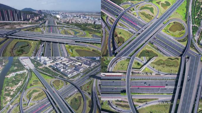 立交桥中国基建道路桥梁建设现代化立体交通