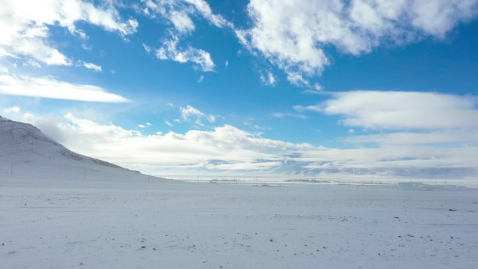 雪地 航拍雪景 冬天 唯美雪景 暴风雪