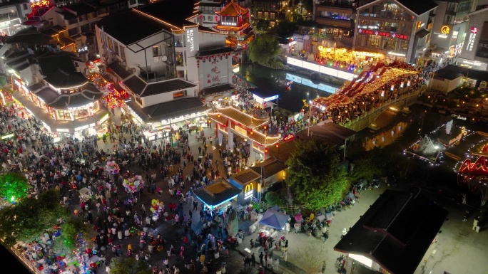 桂林阳朔益田西街夜景延时