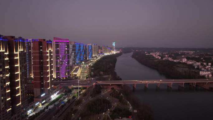 信丰县城市夜景