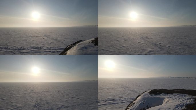 4K 冬季 乌伦古湖