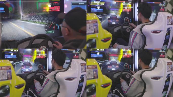 电玩城游戏厅模拟赛车