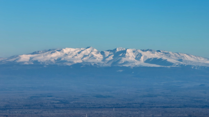 【4K】雪山山顶航拍空镜