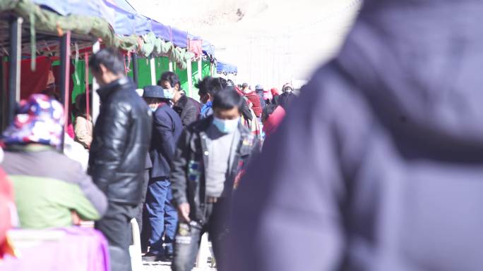 西藏赶集 西藏贫困地区 西藏冬天