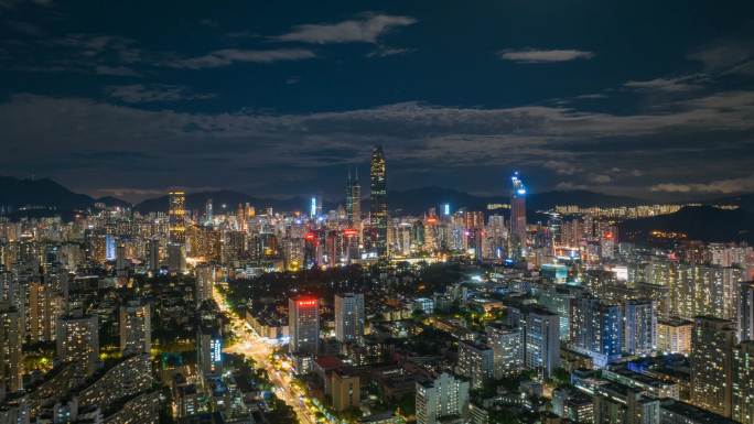 深圳罗湖地王大厦京基夜景延时