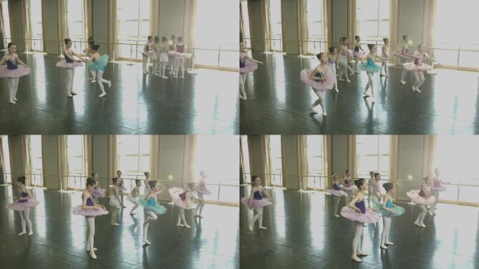 学习芭蕾舞的小朋友