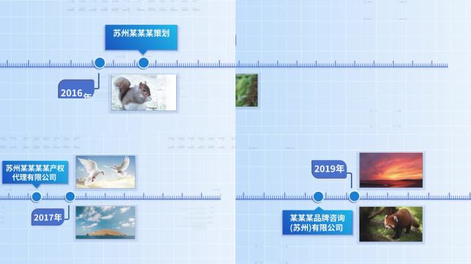 企业公司时间线图文大事件