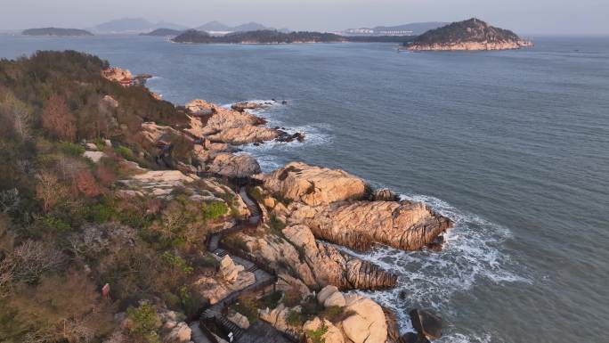 原创 福建漳州东山岛风动石景区海岸线风光