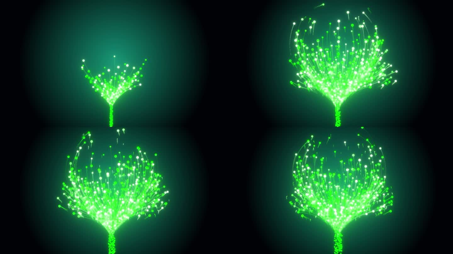 粒子生长树（AE模板_4K高清）