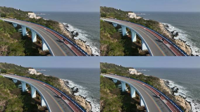 原创 福建漳州东山岛苏峰山沿海公路航拍