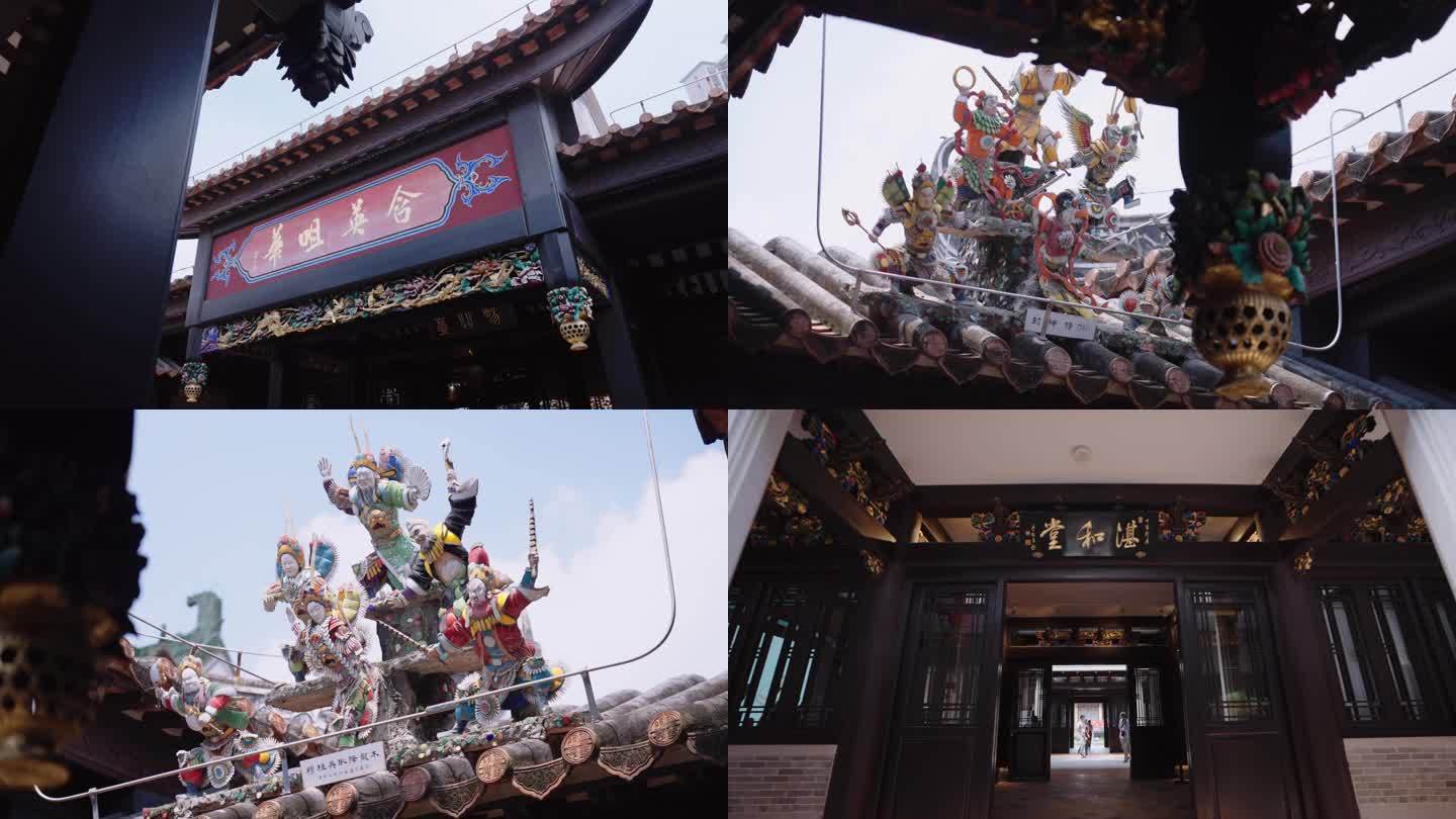 中国传统建筑4K实拍素材