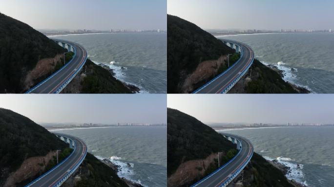 原创 福建漳州东山岛苏峰山沿海公路航拍