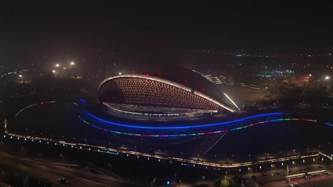 成都夜景、金牛音乐公园