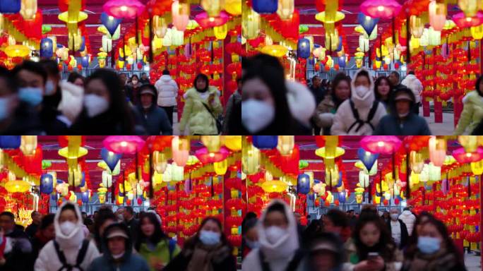 灯会、灯笼、彩灯、人群、花灯——元宵灯会