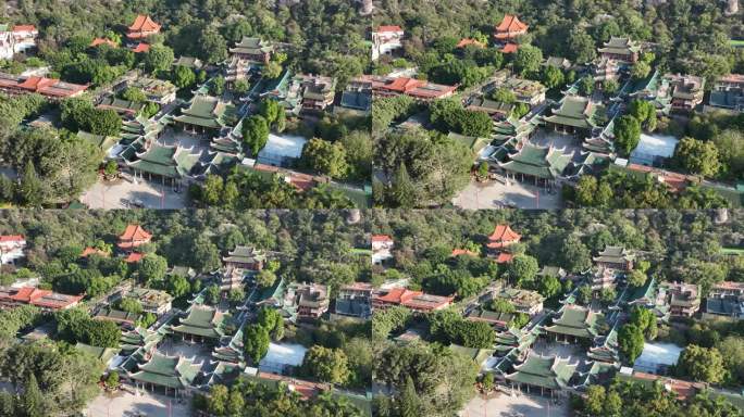 原创 厦门思明区南普陀寺航拍建筑风光