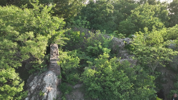 盘龙山 航拍 确山 盘龙山公园 遗址