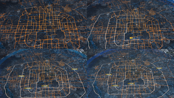 高端北京路网地图标注