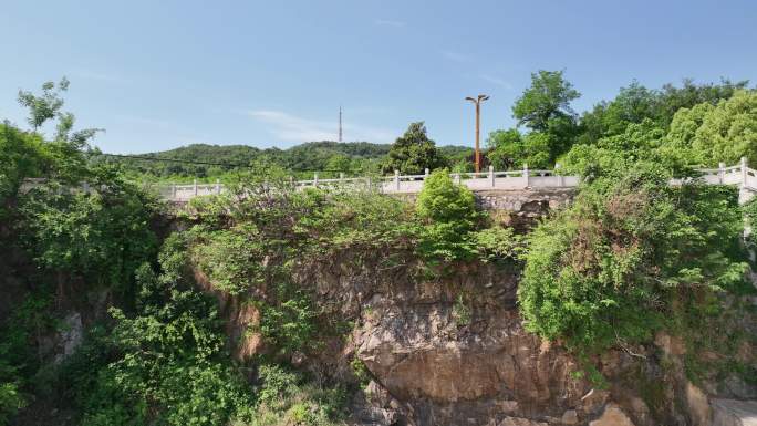 盘龙山 航拍  确山  盘龙山公园