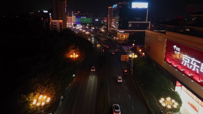 桂林中心广场日月双塔夜景合集