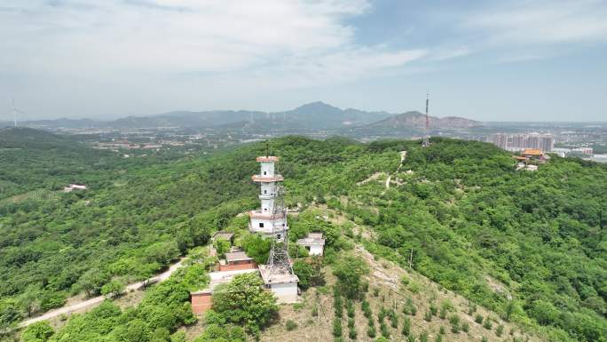 盘龙山 航拍  确山盘龙山公园