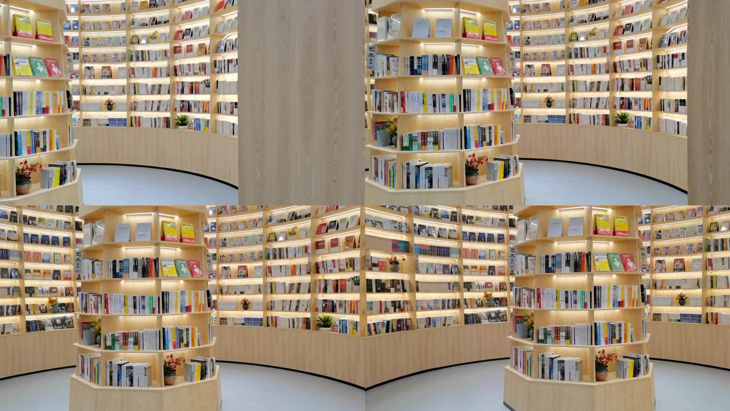 现代化书店 书店书柜书架 图书馆阅览室
