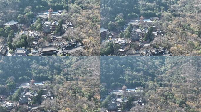 四川省凉山州西昌市泸山光福寺航拍