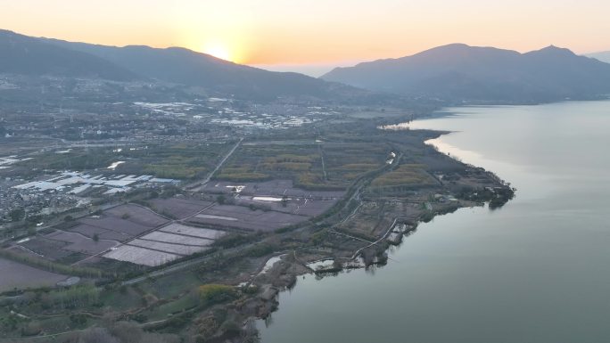 四川省凉山州西昌市邛海风景航拍