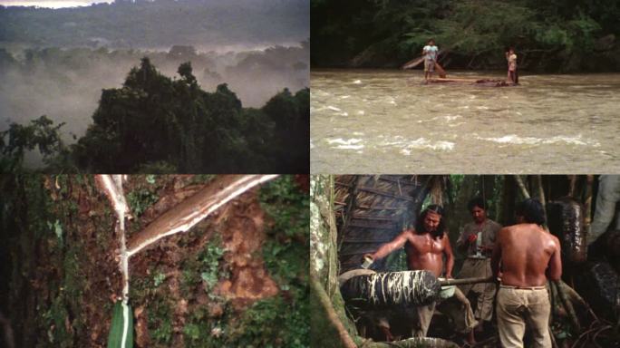 60年代亚马逊热带雨林秘鲁原始森林原住民