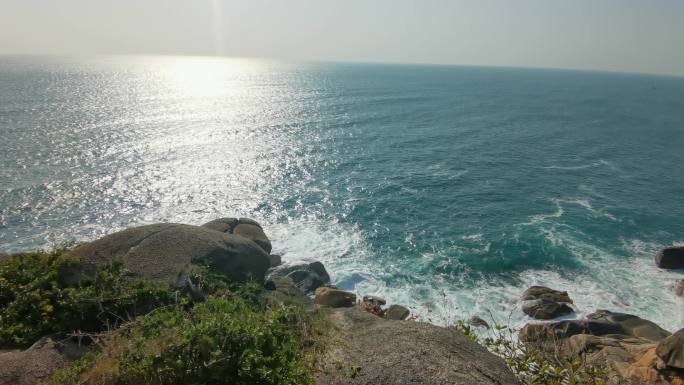 大海 礁石 海边 海浪 4K G