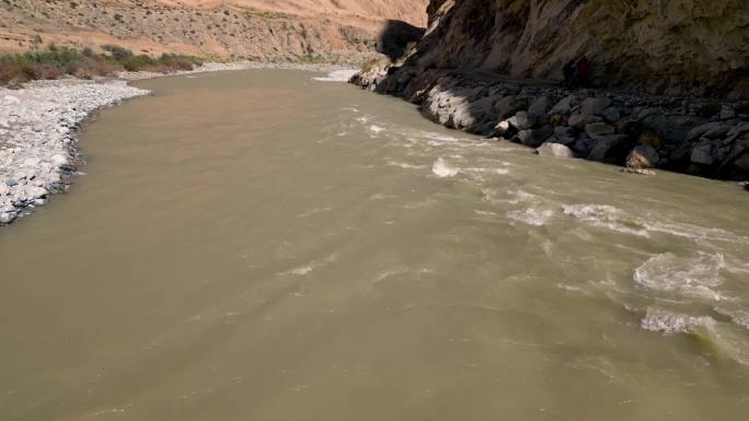 航拍新疆喀喇昆仑山喀拉喀什河合集