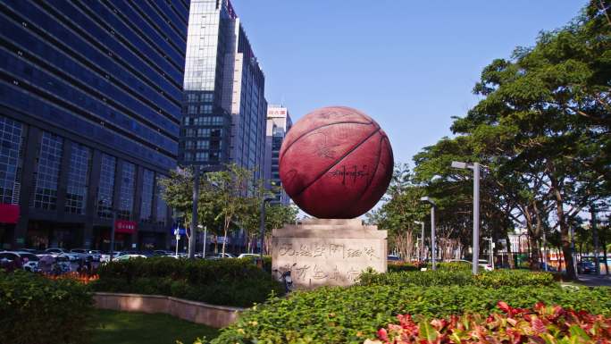 东莞篮球城市雕塑素材