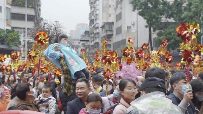 广东春节，元宵行通济