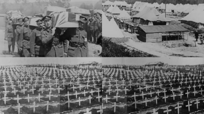 20年代一战英国士兵葬礼
