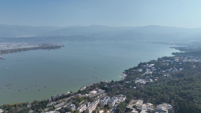 四川省凉山州西昌市邛海风景航拍