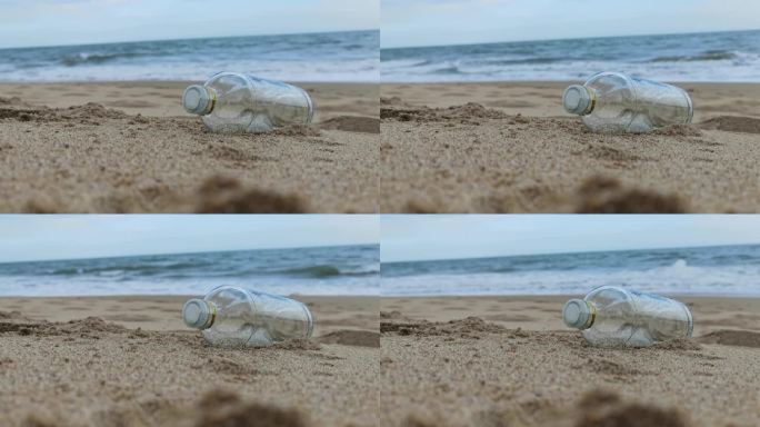 海滩漂流瓶合成素材 C