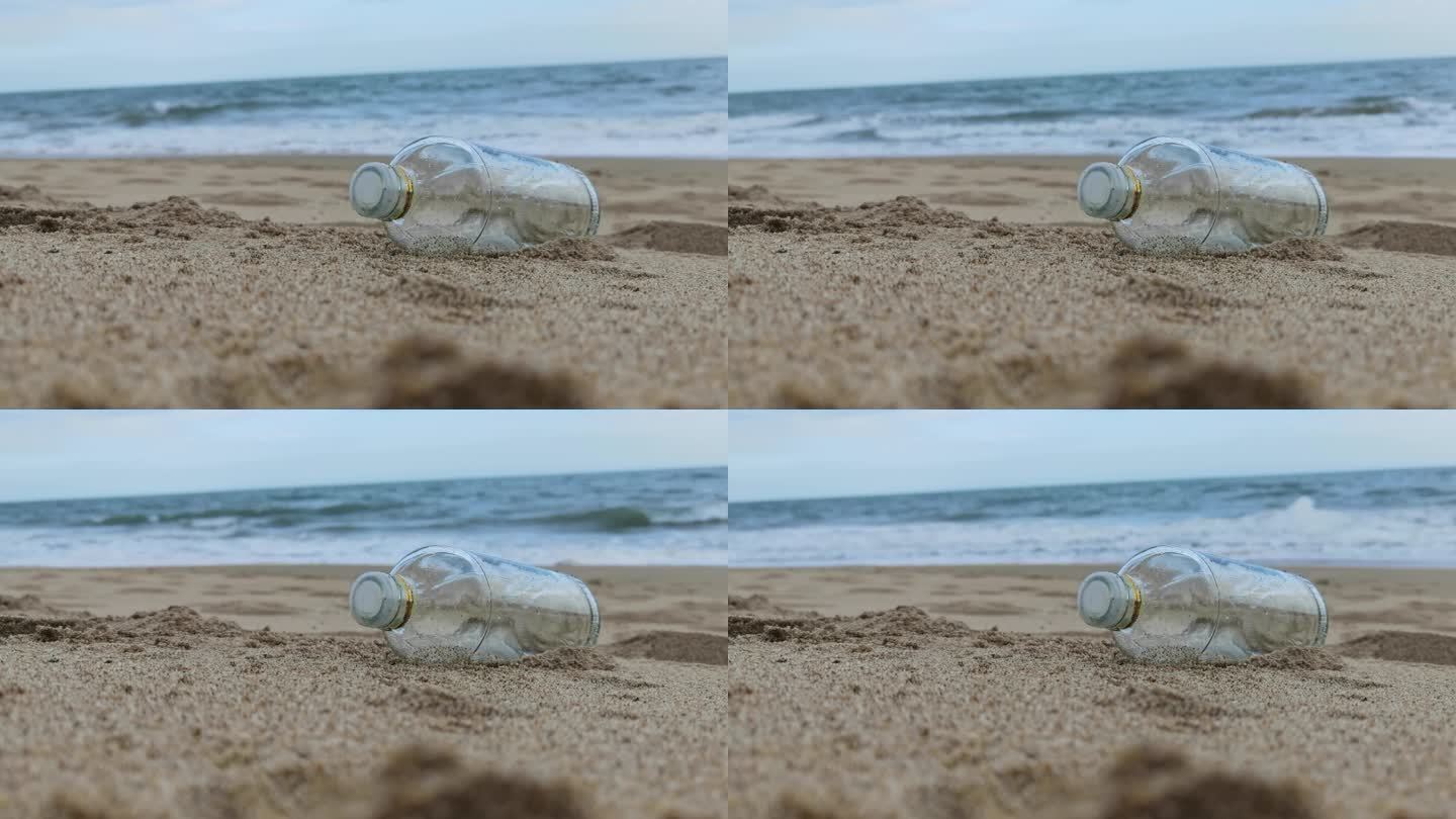 海滩漂流瓶合成素材 C
