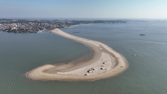 原创 福建泉州晋江围头湾触角沙滩自然风光