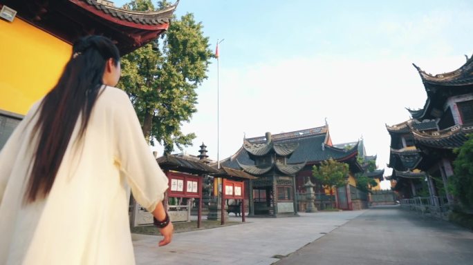 上海青龙古寺 寺庙 万佛殿