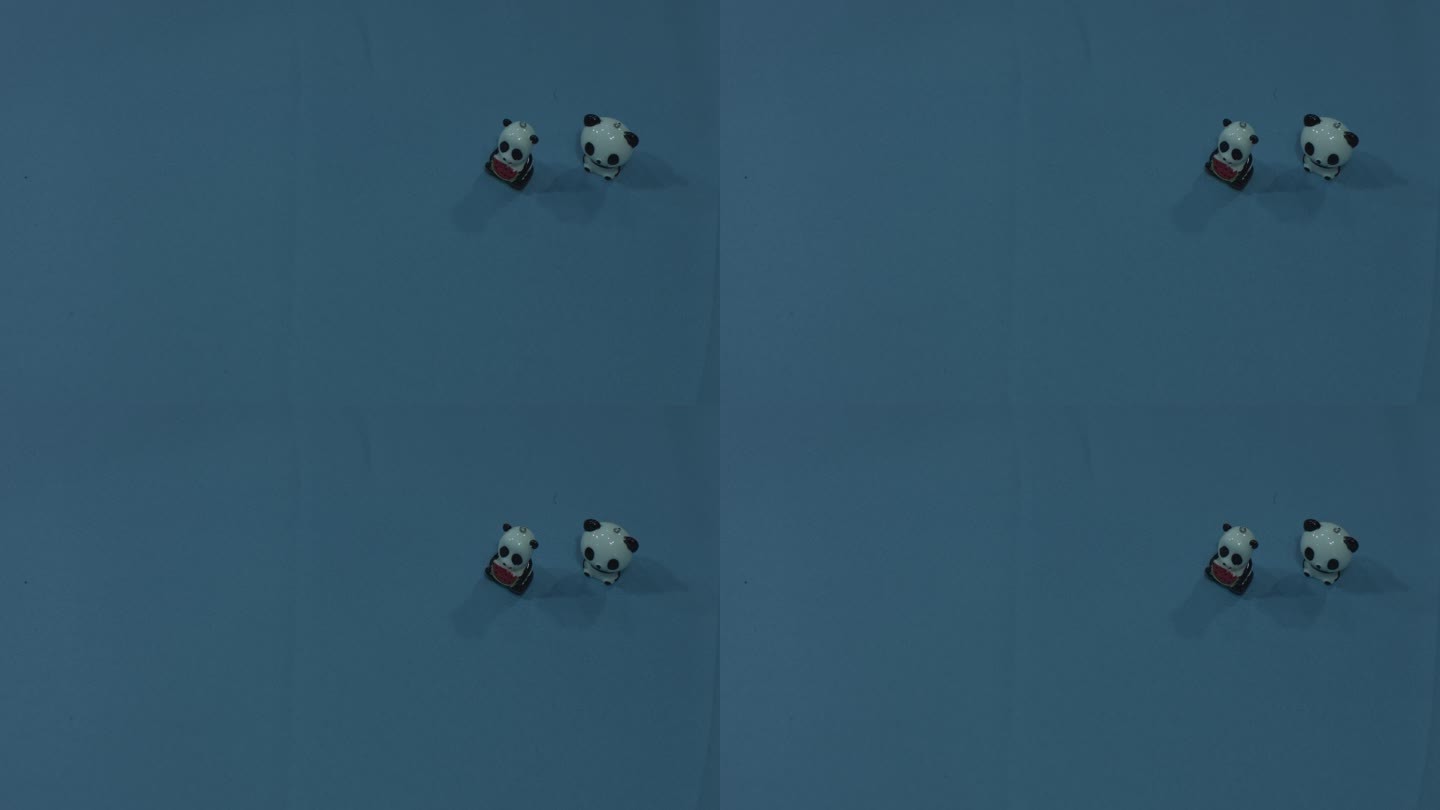 【4K灰度】熊猫挂件绿布抠像