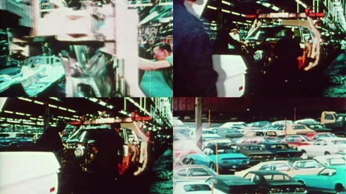 70年代美国底特律通用汽车工厂