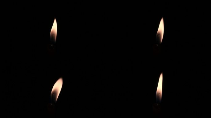 4K实拍燃烧蜡烛火焰烛光视频素材