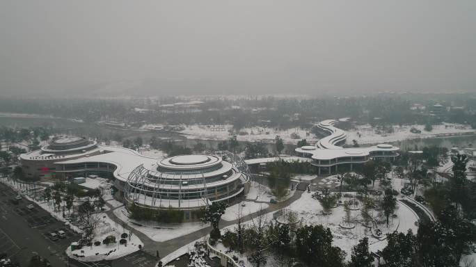 安吉竹子博览园雪景