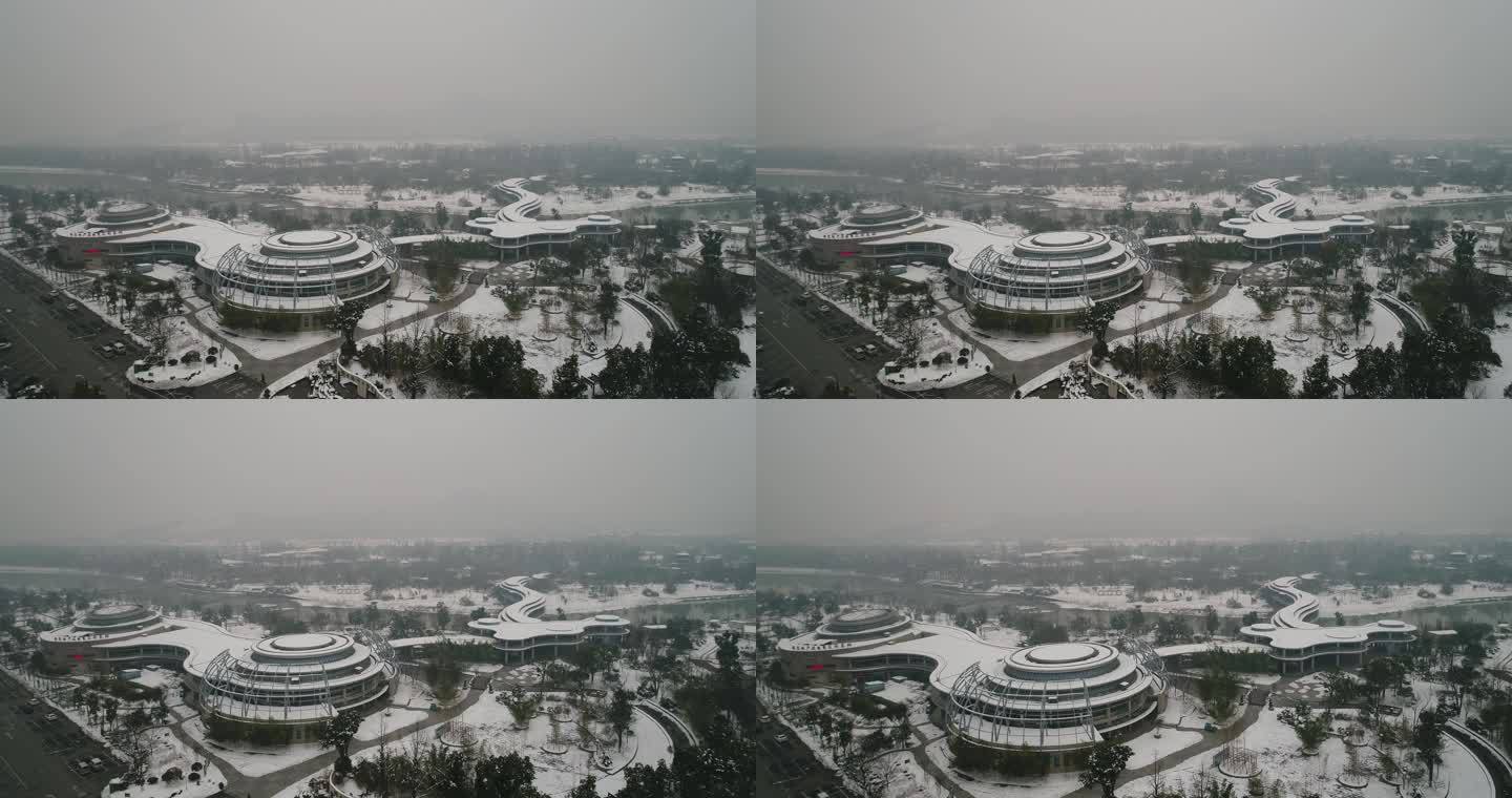 安吉竹子博览园雪景
