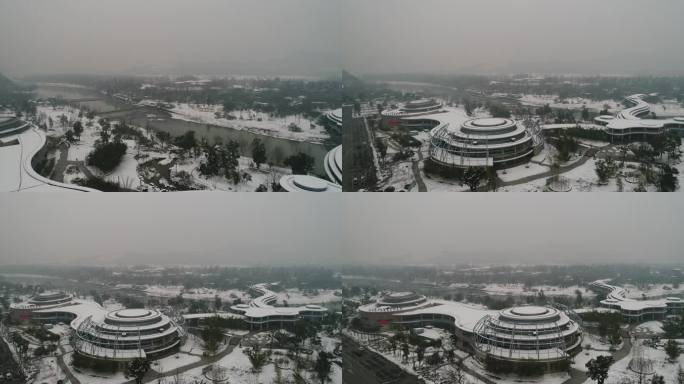 安吉竹子博览园雪景