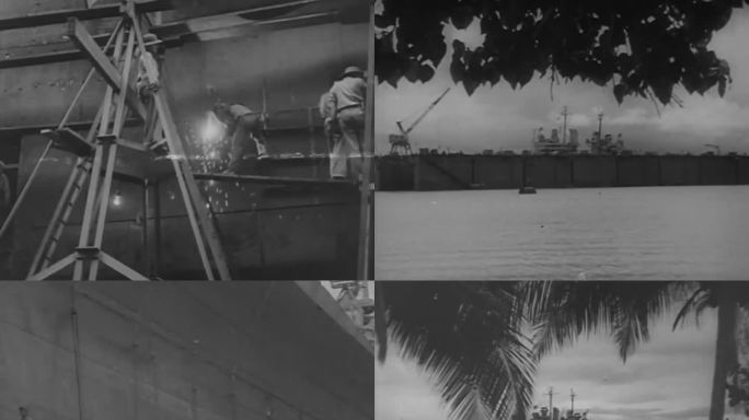 二战时期军舰维修 军舰保养