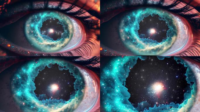 眼睛穿越到宇宙