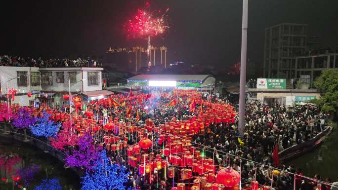 广东普宁大长陇贺灯大巡游